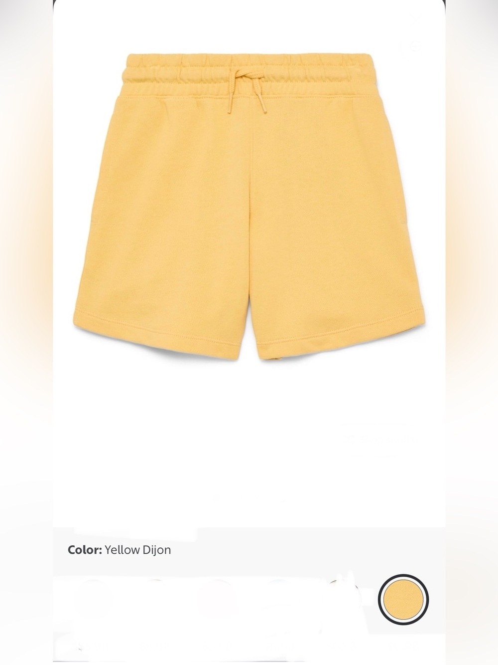 wonder nation Yellow Pull-On Shorts with Drawstring